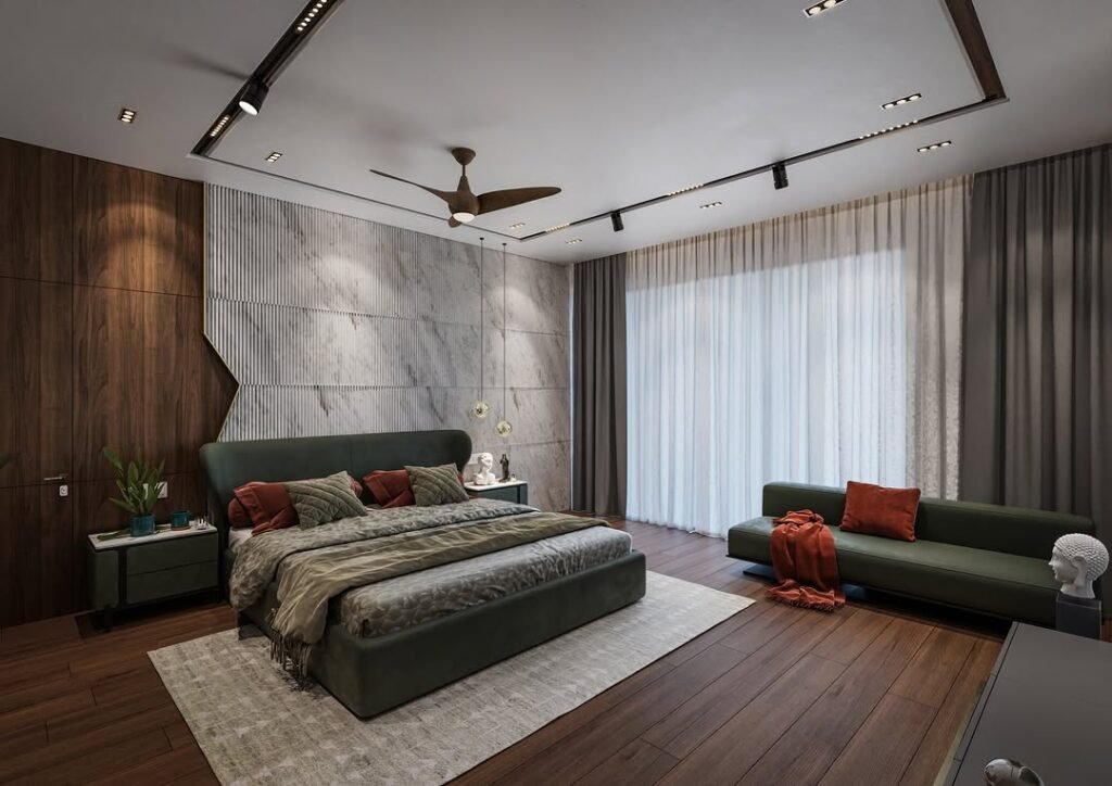 Luxurious Contemporary Traditional Master Bedroom
