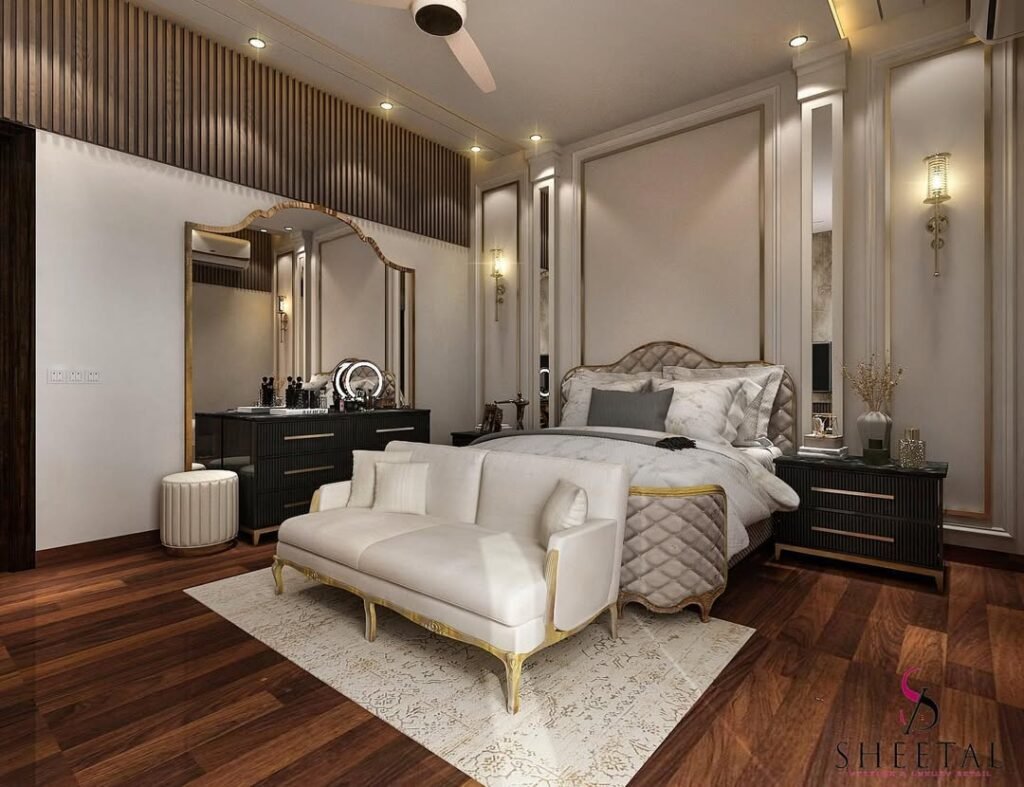 Luxurious Elegance Modern Classic Master Bedroom
