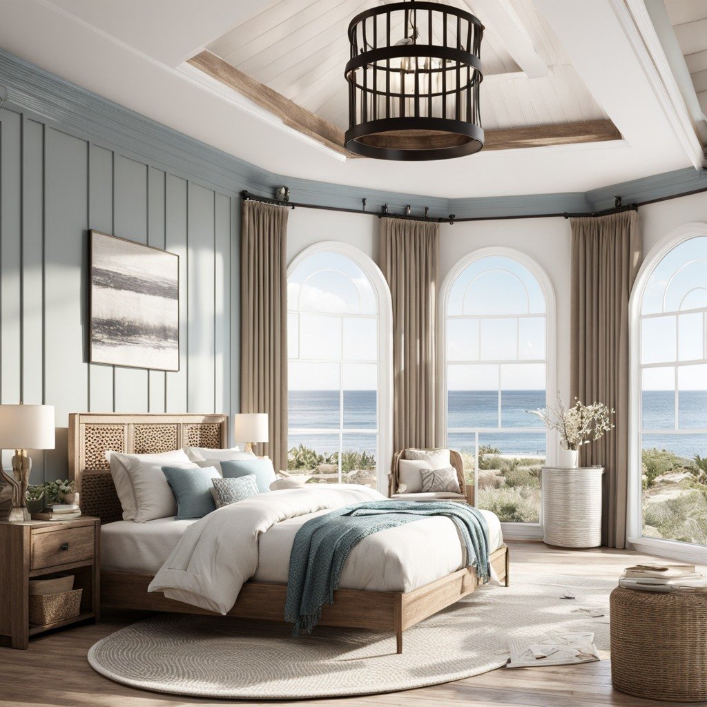 Luxury Coastal Bedroom with Panoramic Ocean Views

