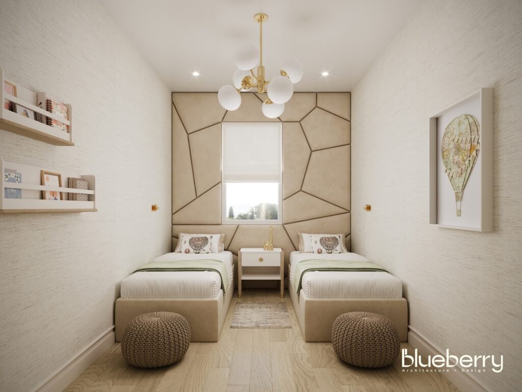 Minimalist Twin Bedroom with Elegant Symmetry
