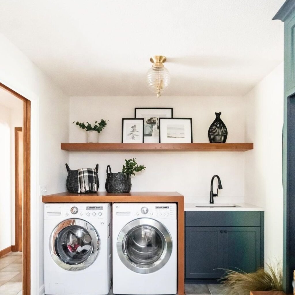 Modern Farmhouse Laundry Room Design
