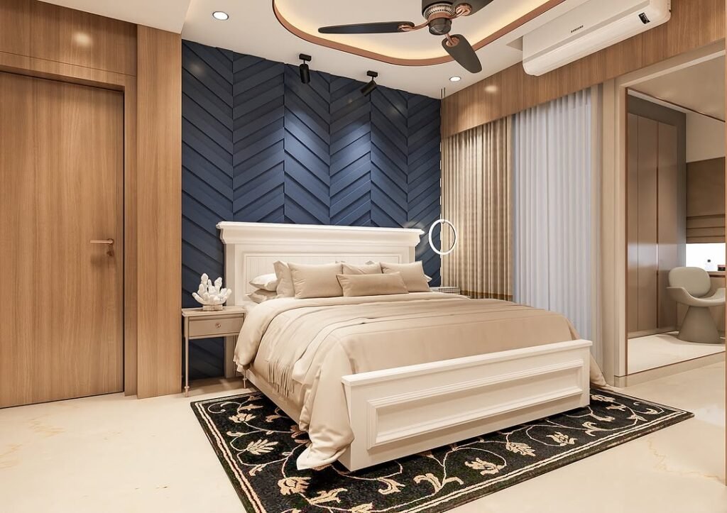 Modern Luxe Bold and Elegant Bedroom
