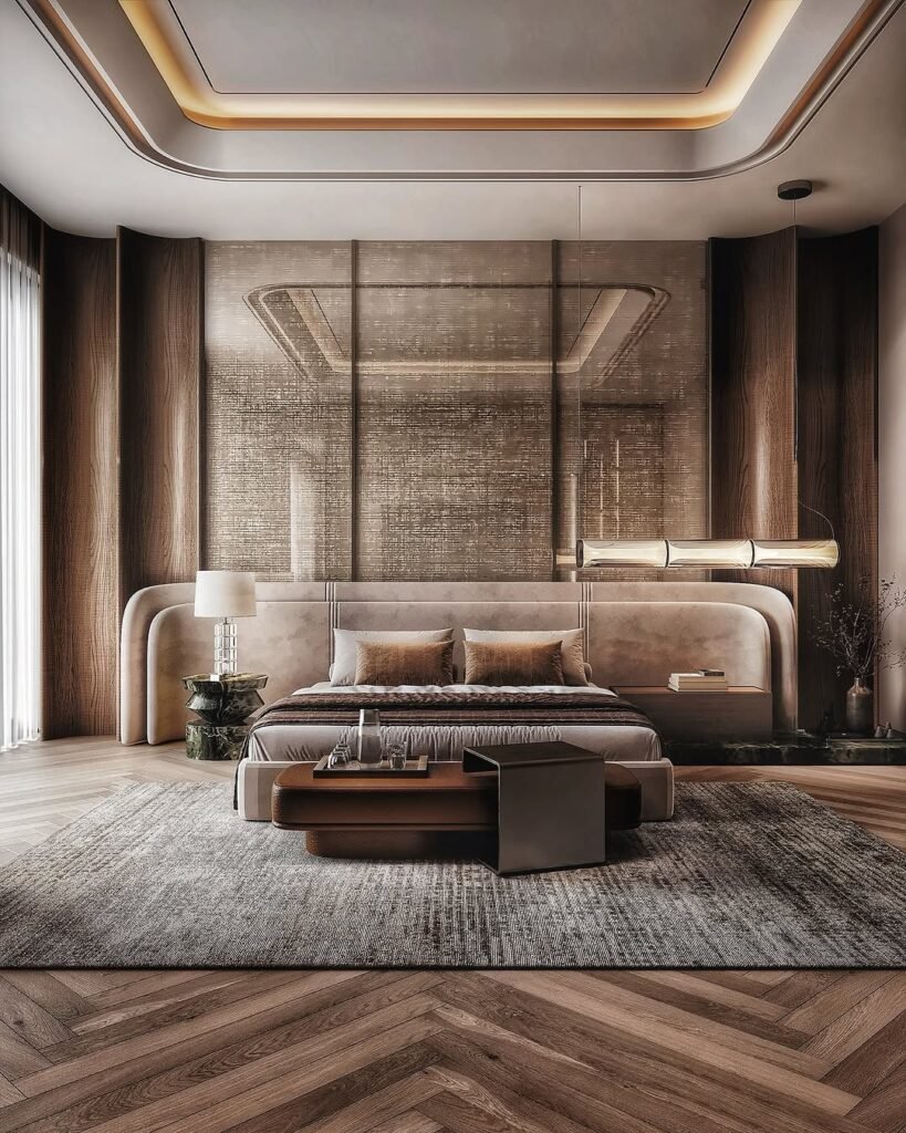 Modern Luxury Bedroom Ideas Earthy Tones with Timeless Sophistication
