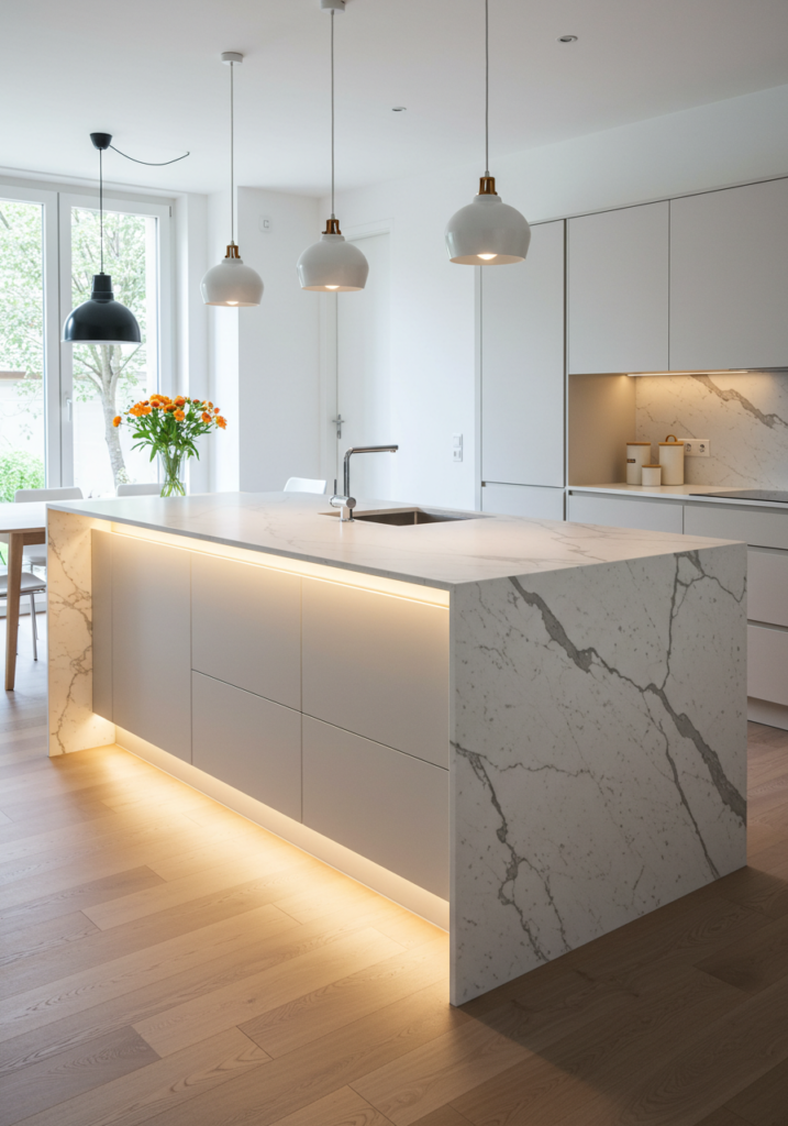 Modern Minimalist Kitchen Island
