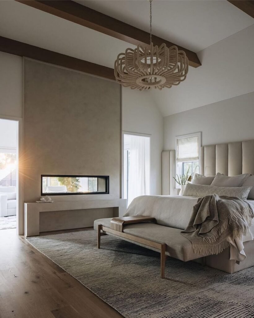 Modern Rustic Master Bedroom Design
