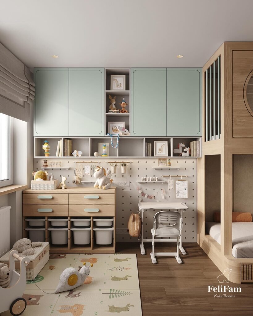 Modern and Functional Kids’ Room Design
