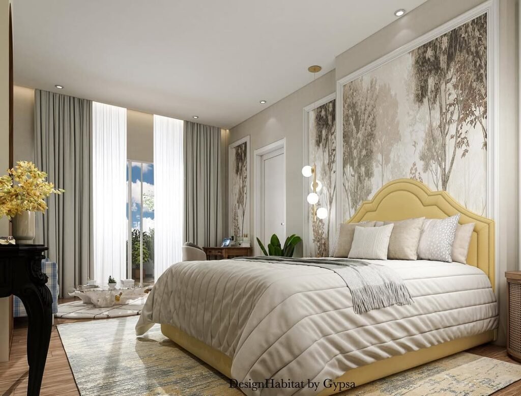 Nature-Inspired Serenity Elegant Modern Bedroom
