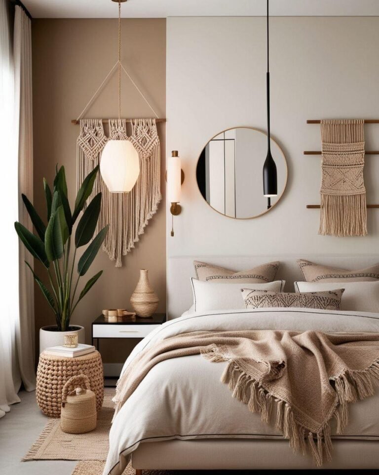 Neutral Boho Bedroom A Serene and Earthy Retreat