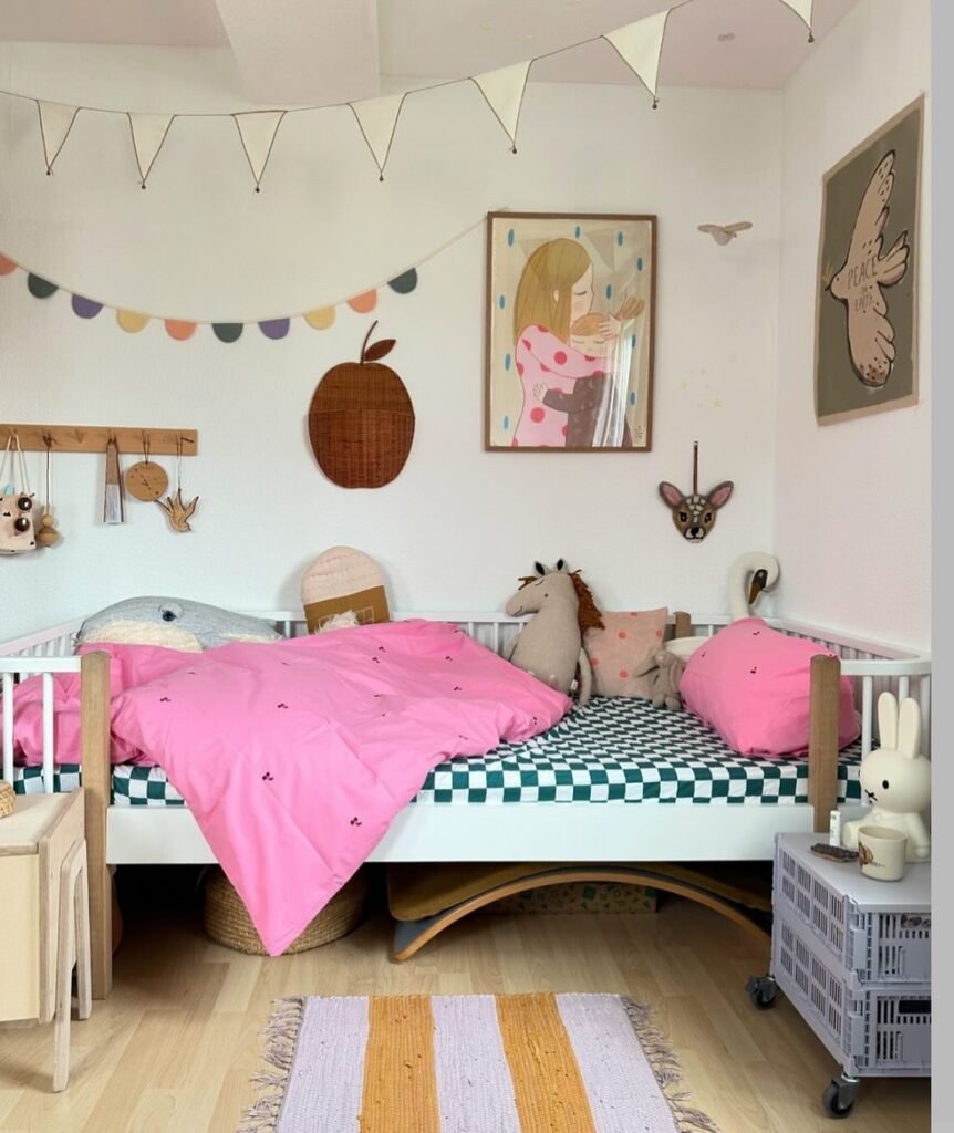 Playful and Whimsical Kids' Bedroom with a Cozy Touch
