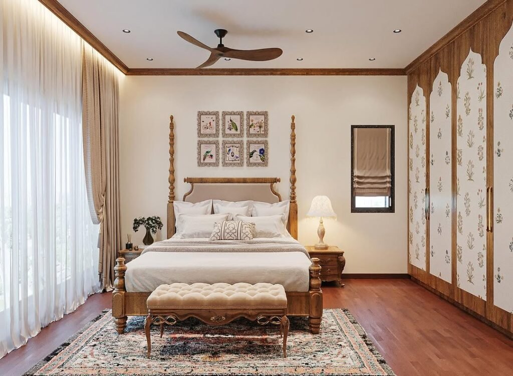 Rustic Elegance Traditional Master Bedroom
