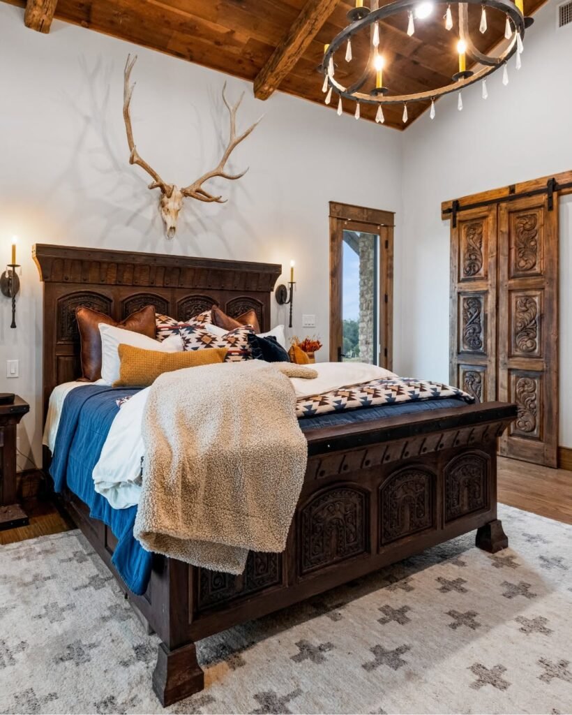 Rustic Western Bedroom with Timeless Charm
