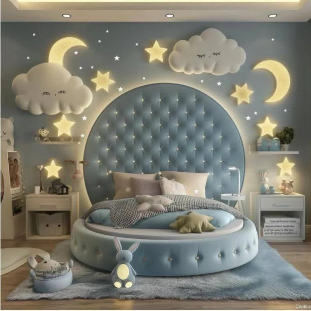 Starry Dreamscape A Cozy Haven for Little Explorers
