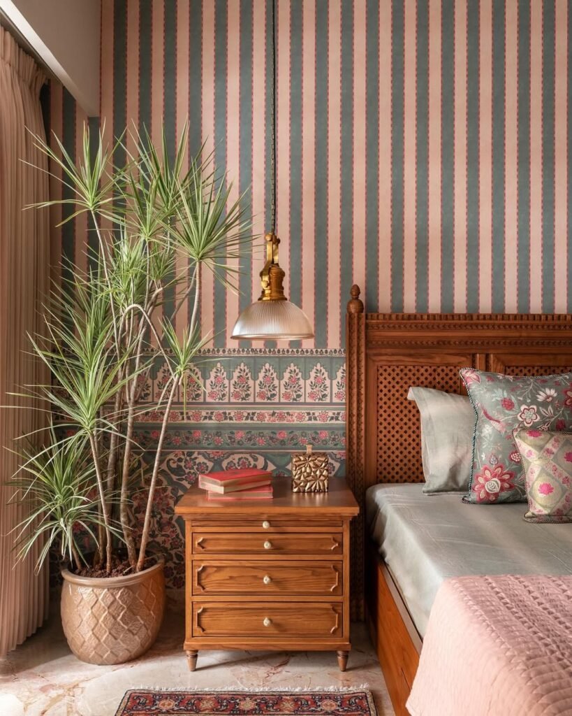 Vintage Charm Traditional Bohemian Bedroom
