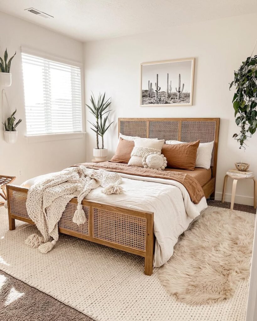 Warm & Earthy Boho Bedroom

