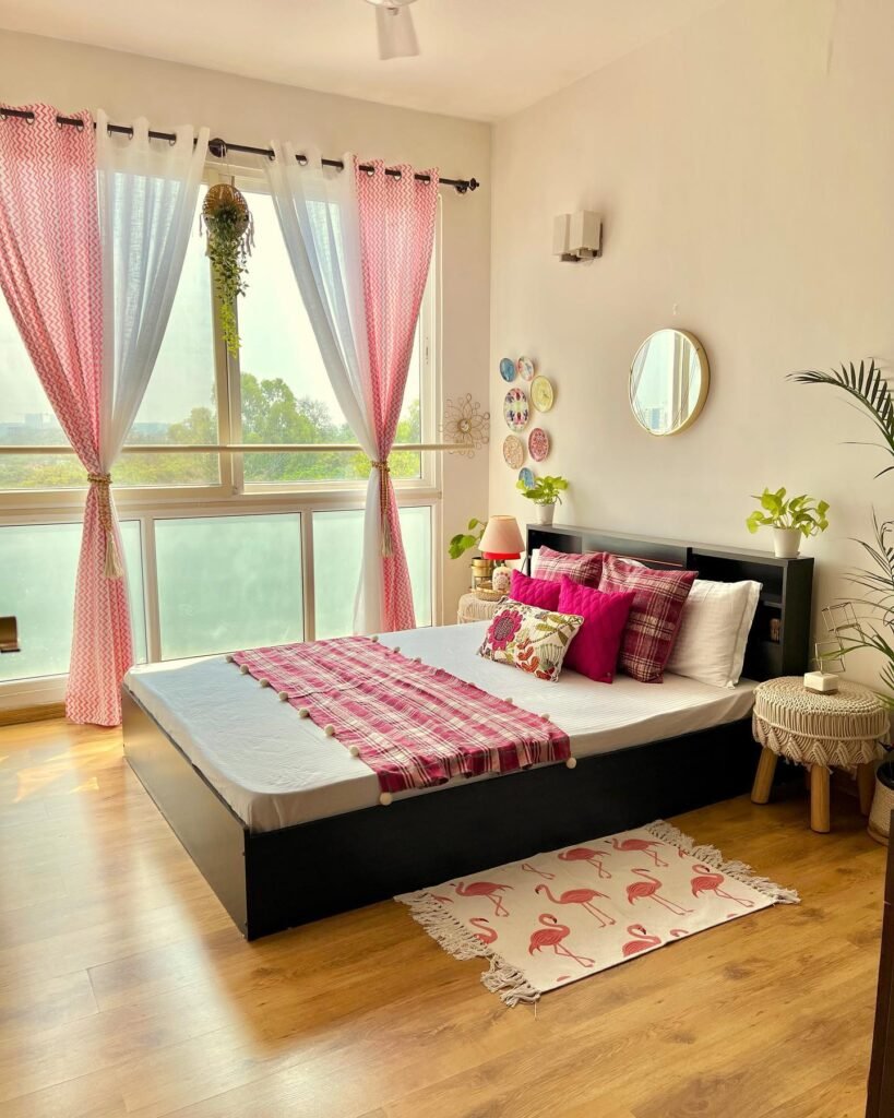 Bright and Cheerful Spring Bedroom
