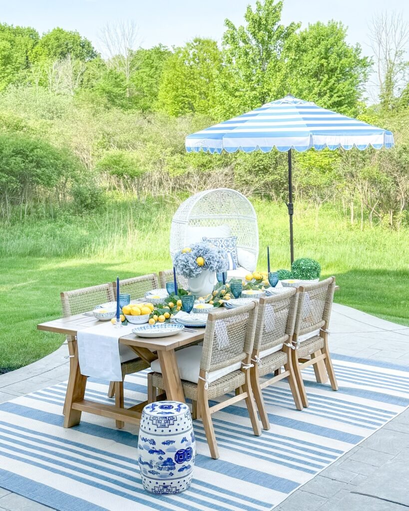 Charming Outdoor Dining Setup