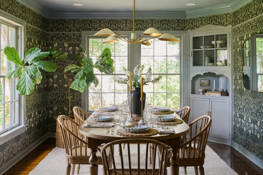 Elegant Nature-Inspired Dining Room

