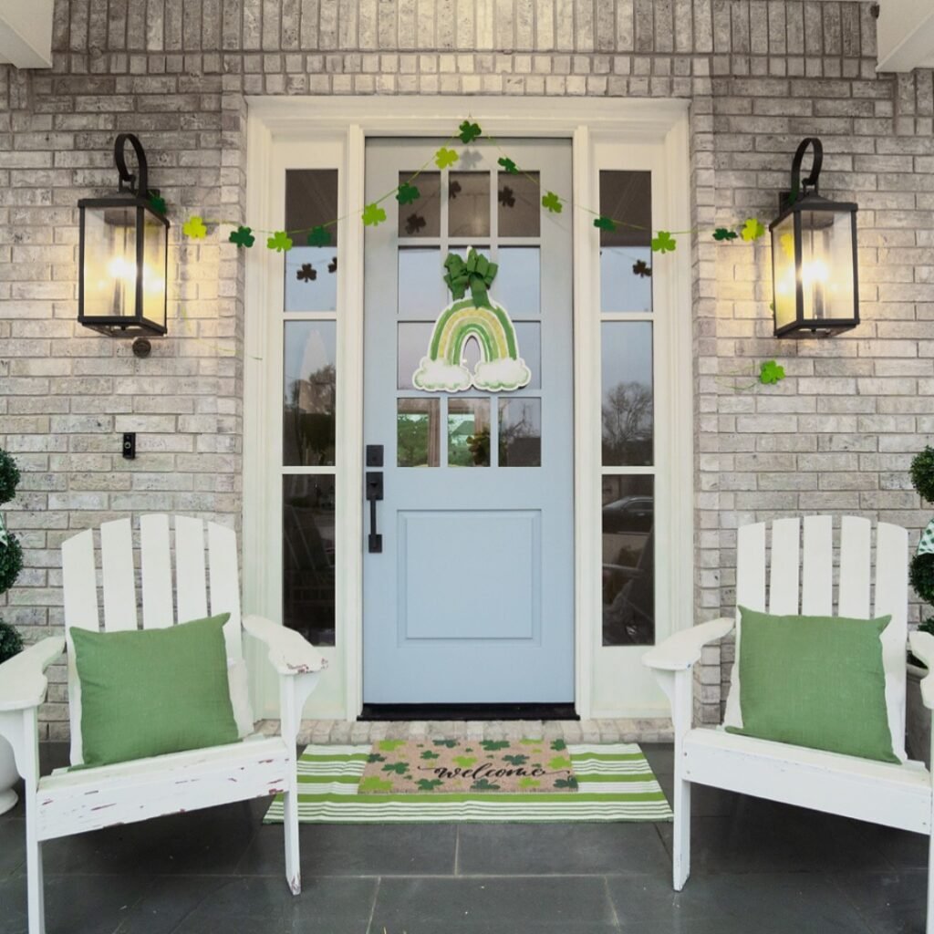 Festive St. Patrick’s Day Front Porch Decor