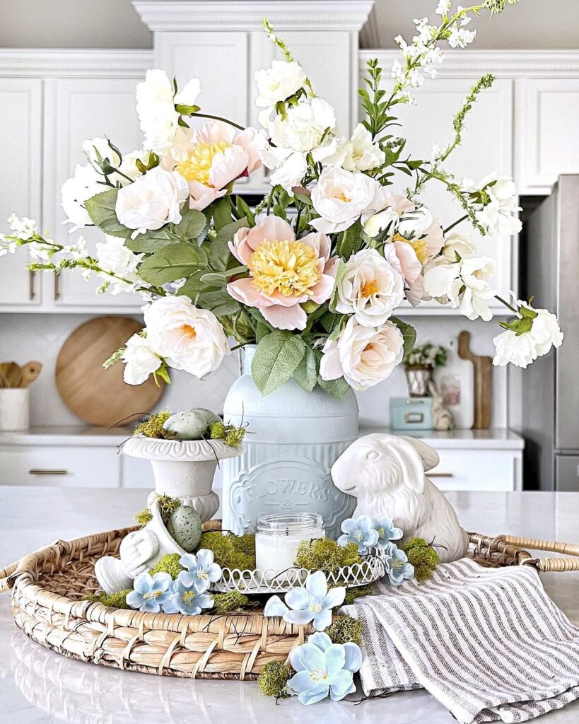 Fresh Spring Kitchen Centerpiece
