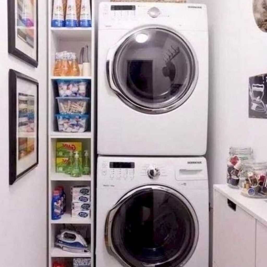 Maximized Small Laundry Space