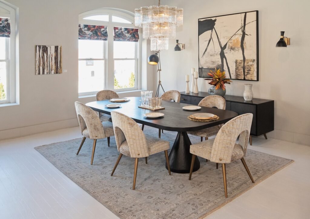 Modern Elegance Meets Mid-Century Charm in Dining Design

