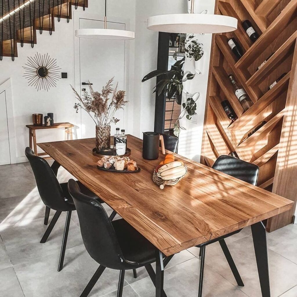 Modern Rustic Boho Dining Room
